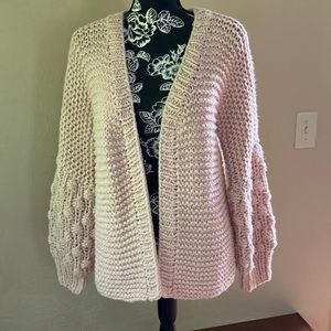 FOREVER 21 PINK CARDIGAN SWEATER